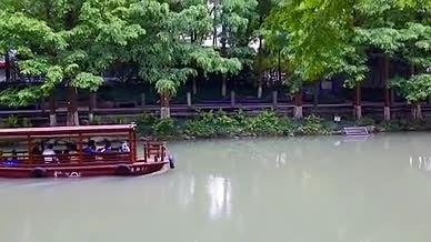 古风游船视频江南风景中国风游船视频的预览图